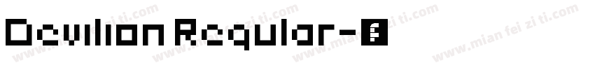 Devilion Regular字体转换